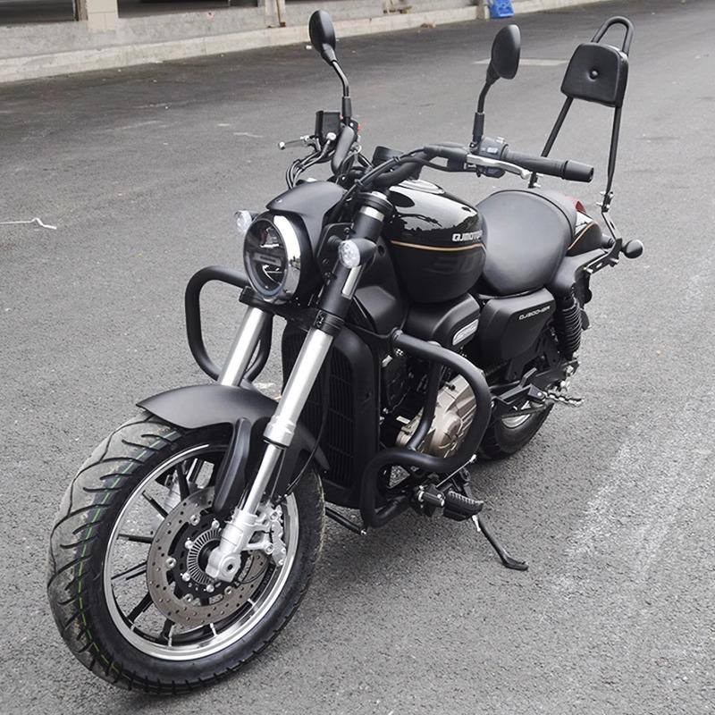 Retro Rear Backrest & Anti-Fall Guard for Qianjiang Flash 300S Motorcycle