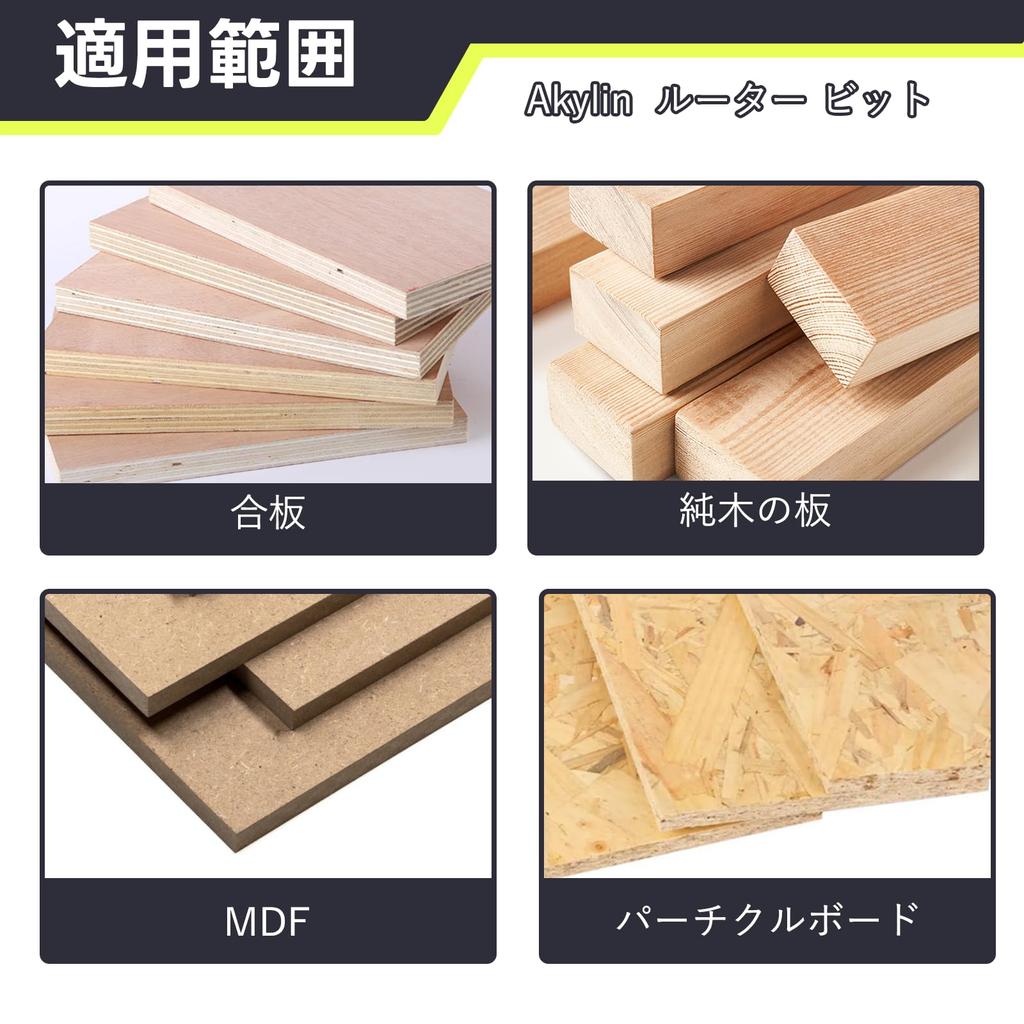 Akylin Biscuit Cutter, Shaft Diameter 0.2 inch (6 mm), Joint Cutter, NO.10, Biscuit, 10#,