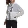 adidas Gestreept Sportjack met Capuchon Casual Damesjas Wit H40963