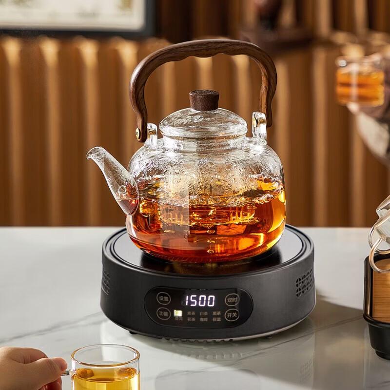 YIHUTEA Glass Teapot and Electric Stove Set