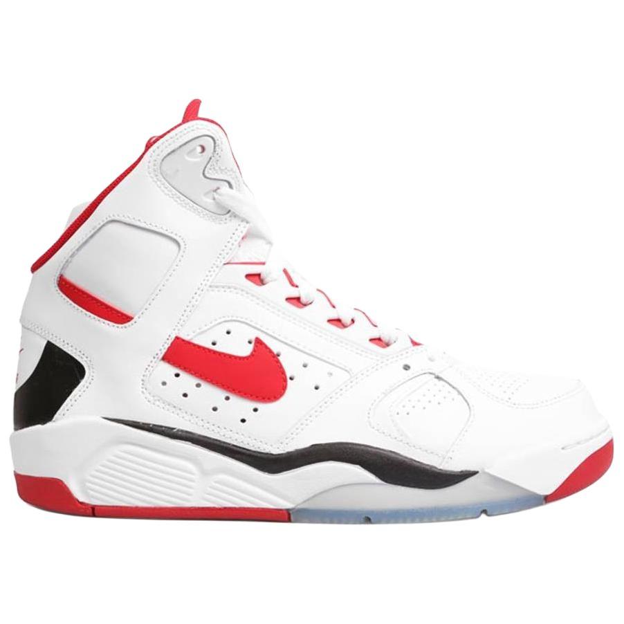 Nike Αθλητικά Παπούτσια Μπάσκετ Air Flight Lite Αντιολισθητικά Ανθεκτικά στην Τριβή Ψηλά Ανδρικά Λευκό Κόκκινο 329984-103