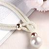 Pearl Curtain Tiebacks, Curtain Pearl Tiebacks, Decorative Fixings, Rope Curtain Tiebacks No Punch Adjustable Pull-outs