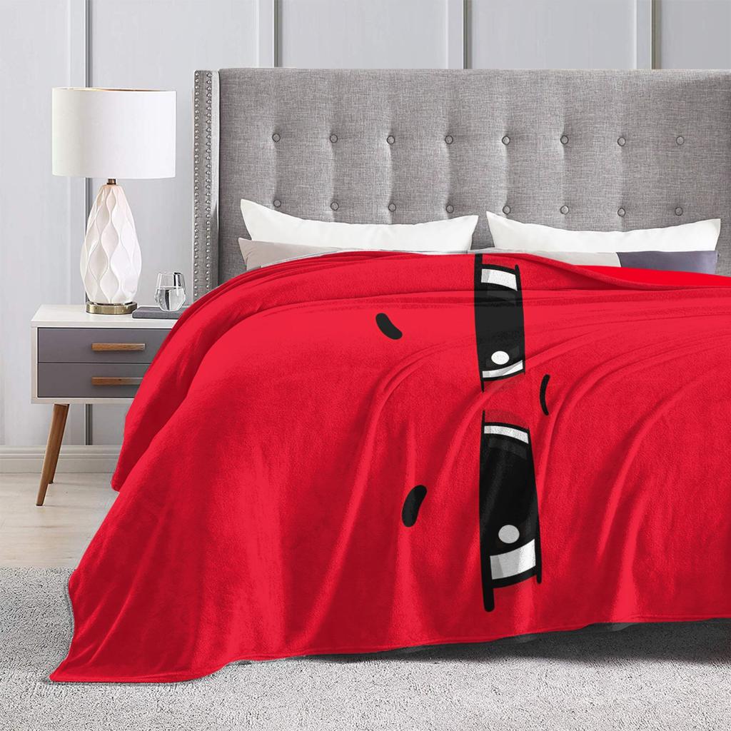 Warm Cozy Throw Blanket Plane Travel An Angry Face And Eyes Funny Meme Blankets Flannel Bedspread For Bedroom Sofa Bed Cover