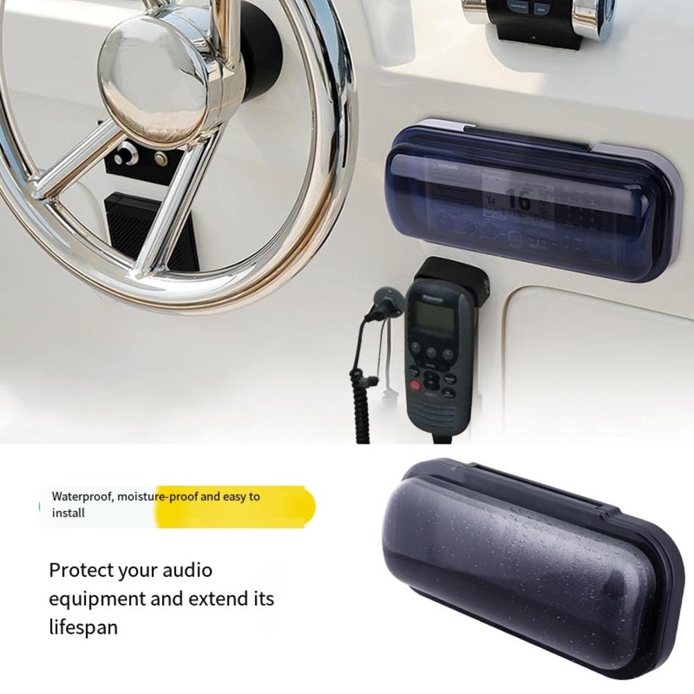 Uppfällbar lucka Marin radionskydd Rökfärgat hölje Fjäderbelastad mekanism UV-beständig design För marinstereo