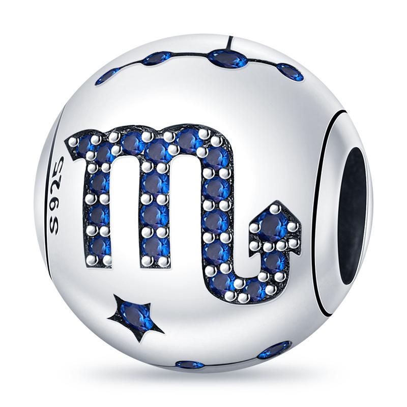 Copper 3 Types Of Twelve Zodiac Charm Series Beads For Original 3Mmbracelet Diy Making Women Jewelry Gifts