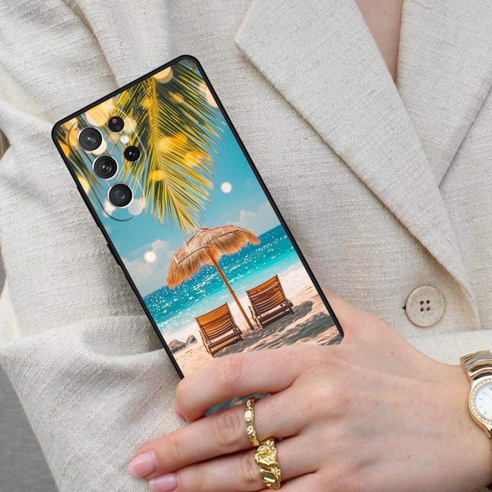 Summer Beach Cell Phone Case for Samsung Galaxy S26 Ultra S25 S24 S23 S22 S21 S20 Note10 Cover