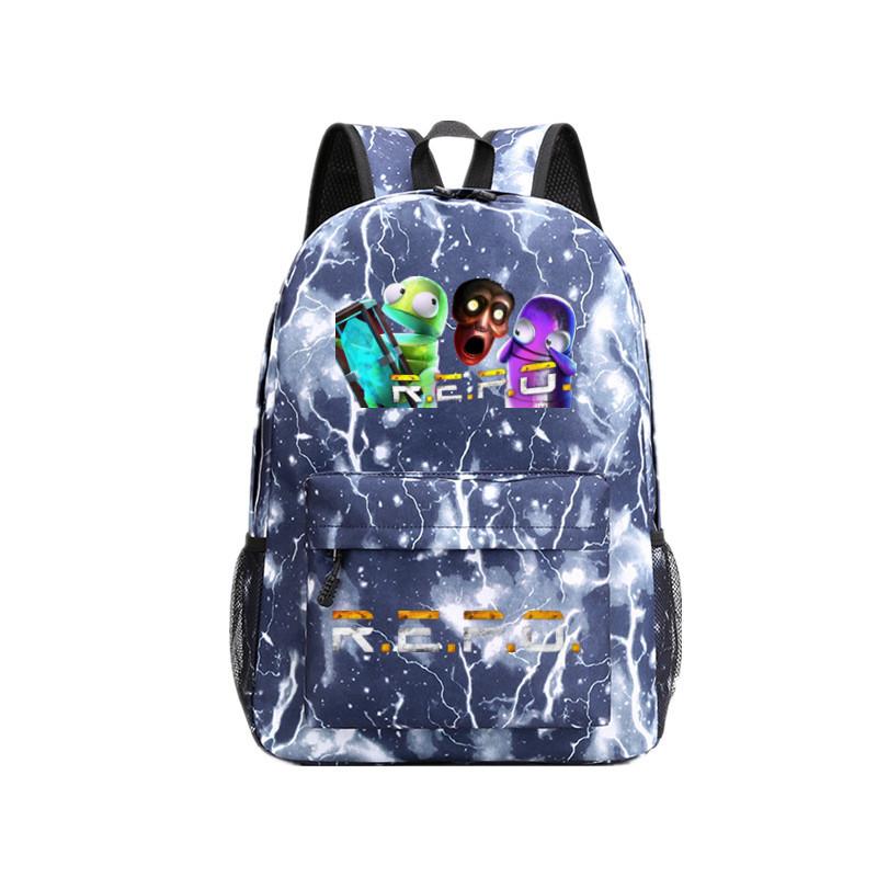 Repo Student Pattern Backpack Breathable Outdoor Use Schoolbag Gift Fashion