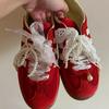 Lace Pearl Bow Shoe Shoelaces Charms for Sneakers Decorative Shoe Flower Buckle Decorative Shoe Fashion Charm Accessories