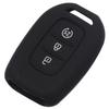 Jingyuqin 3 Buttons Silicone Remote Key Fob Case Cover For Renault Duster Sandero Logan Clio Captur Laguna Scen 2015 2016 2017