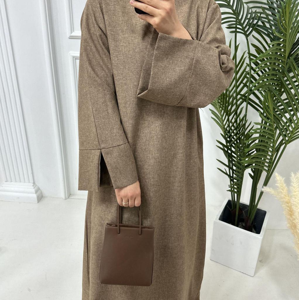2024 Elegant Plus Size Loose Fit Muslim Dress for Middle East & Turkey