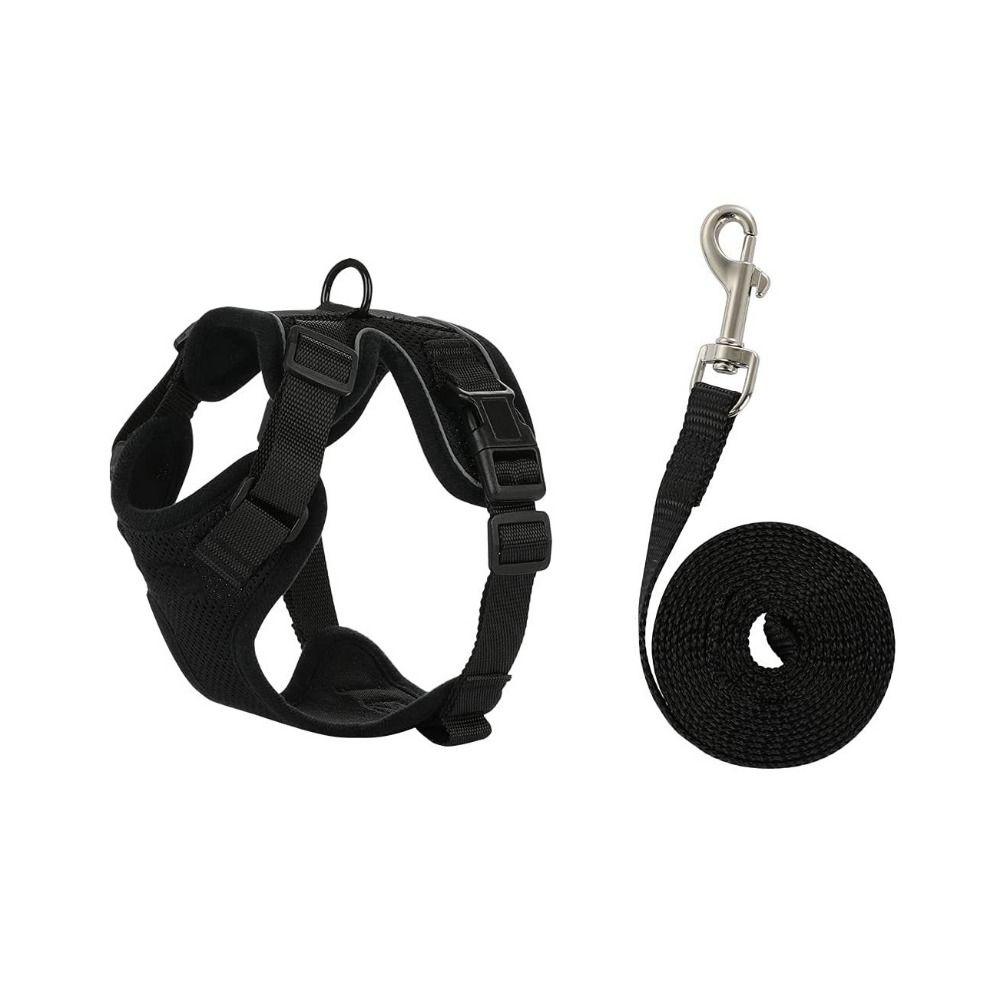 Breathable Cat Harness and Leash Escape Proof Cat Chest Strap Mesh Dog Harness  Training
