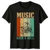 Musik Rock And Roll T Shirt Retro Musikliebhaber 2026 Geburtstag Geschenk FR Sie Und Ihn Vintage Versatile