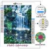 5D Diamond Painting Full Diamond Scenic Waterfall  Diamond Painting Handmade Diy Diamond Mosaic Painting Home Decoration