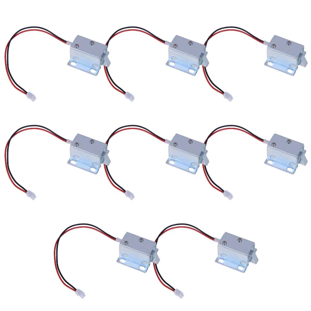 DC 12V Kleines Elektromagnetisches Schloss Aufbewahrungsschränke Elektronisches Schloss Elektrischer Riegel Schublade Aktenschrank Schloss für Schulen Banken