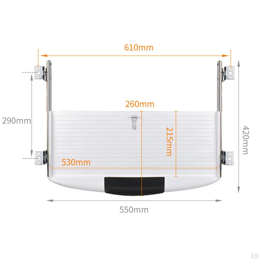 Compact Computer Drawer with Sliding Keyboard Tray for Home Office