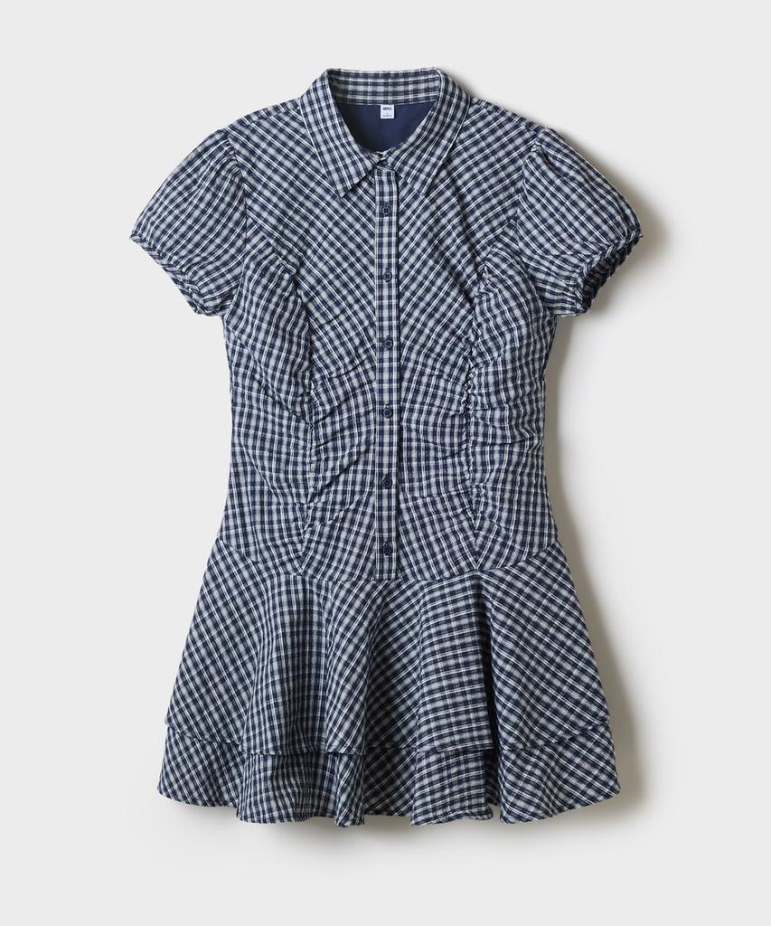 Seupao Check Mini Tiered Dress_Spowg38G30