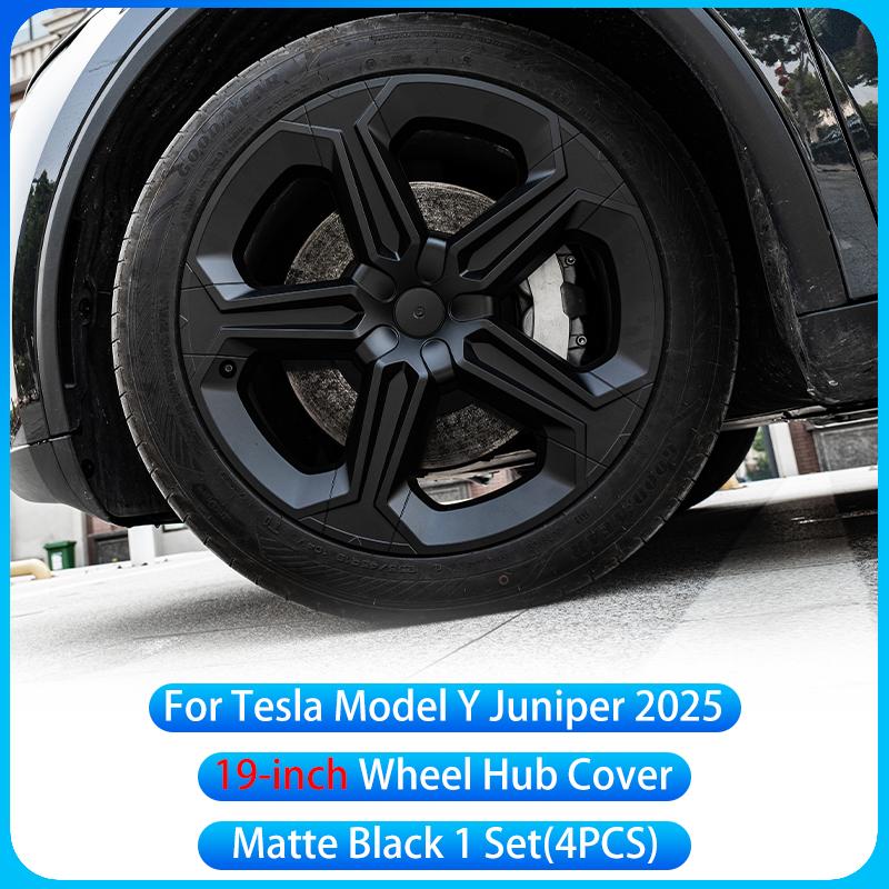 For Tesla Model Y Juniper 2025+19 inch Wheel Cover High Performance Wheel Cover Replacement Wheel Cover Decorative Accessories