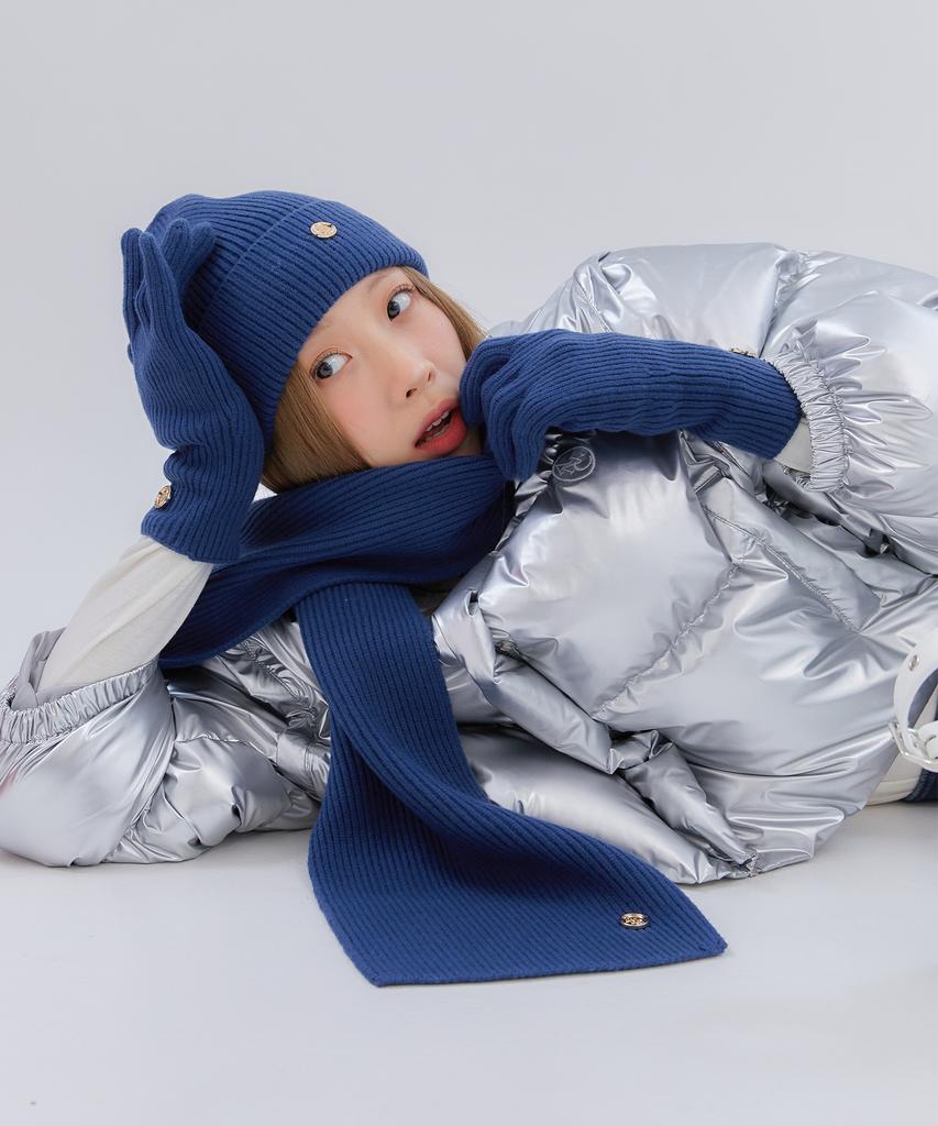 ANOETIC Anc Beanie & Muffler & Gloves Set_Blue