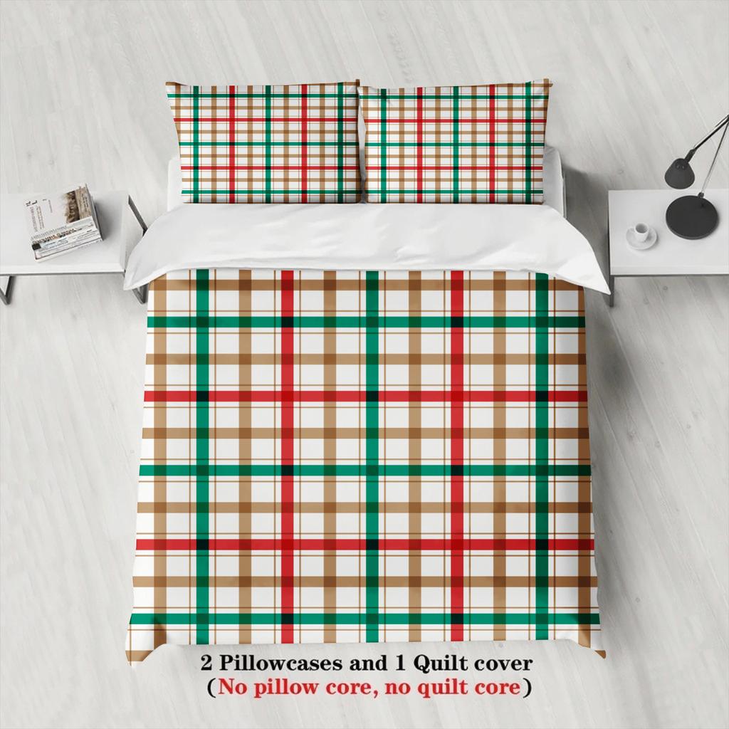 Christmas Bedding Set Christmas Gift Duvet Cover Set Single Twin Queen King Size No Filling Christmas Gift For Home Decor