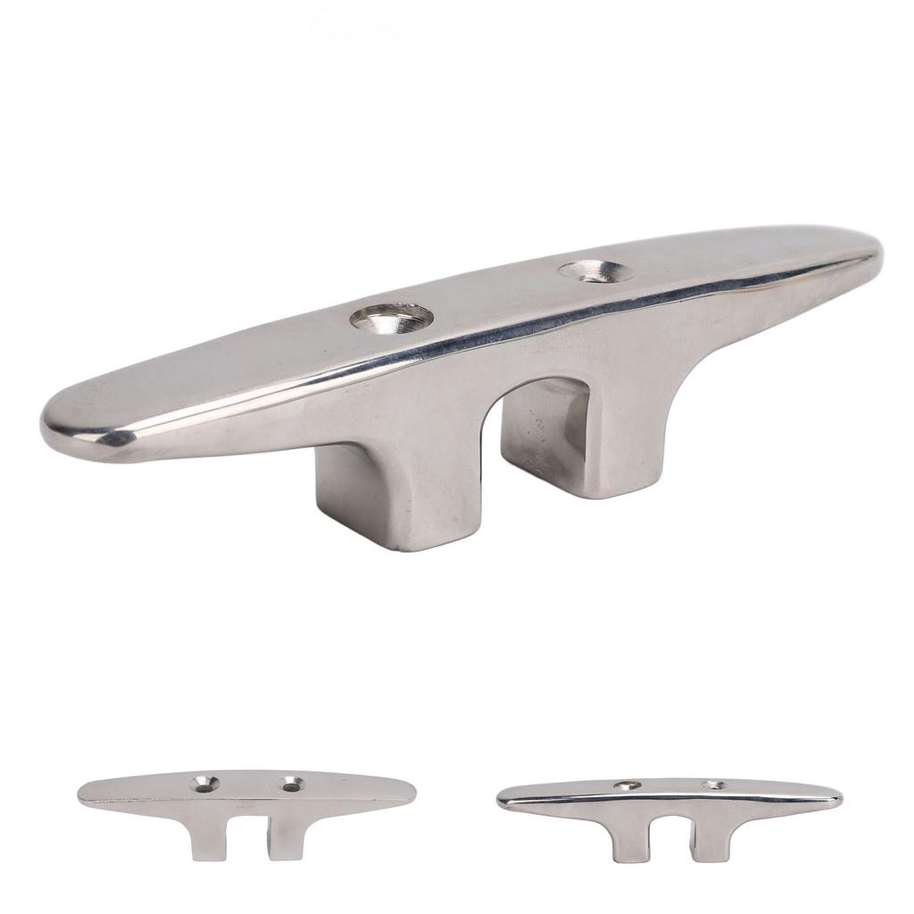 Boat Dock Cleat Stainless Steel Deck Rope Tie Down  Line Cleat Holder for Ship Marine
