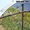 Fence Wire Twister for T Post Clips Cable Tensioner Fixer Barb Wire Tool Extended handle with Hexagonal Holes High-Strength Mesh