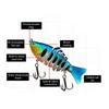 10cm 3D Fishing Lures Swimbait Wobbler Hard Multi-Sections Fishing Lures Saltwater Trolling Lures Fishing Baits Wobbler