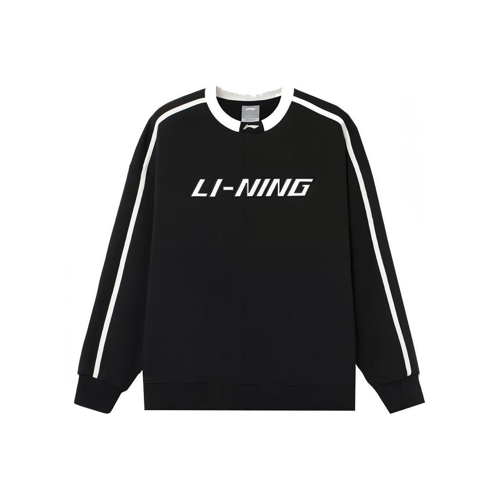 Li Ning Sports Life Collection Sweatshirt Winter Unisex Black AWDTC49-2