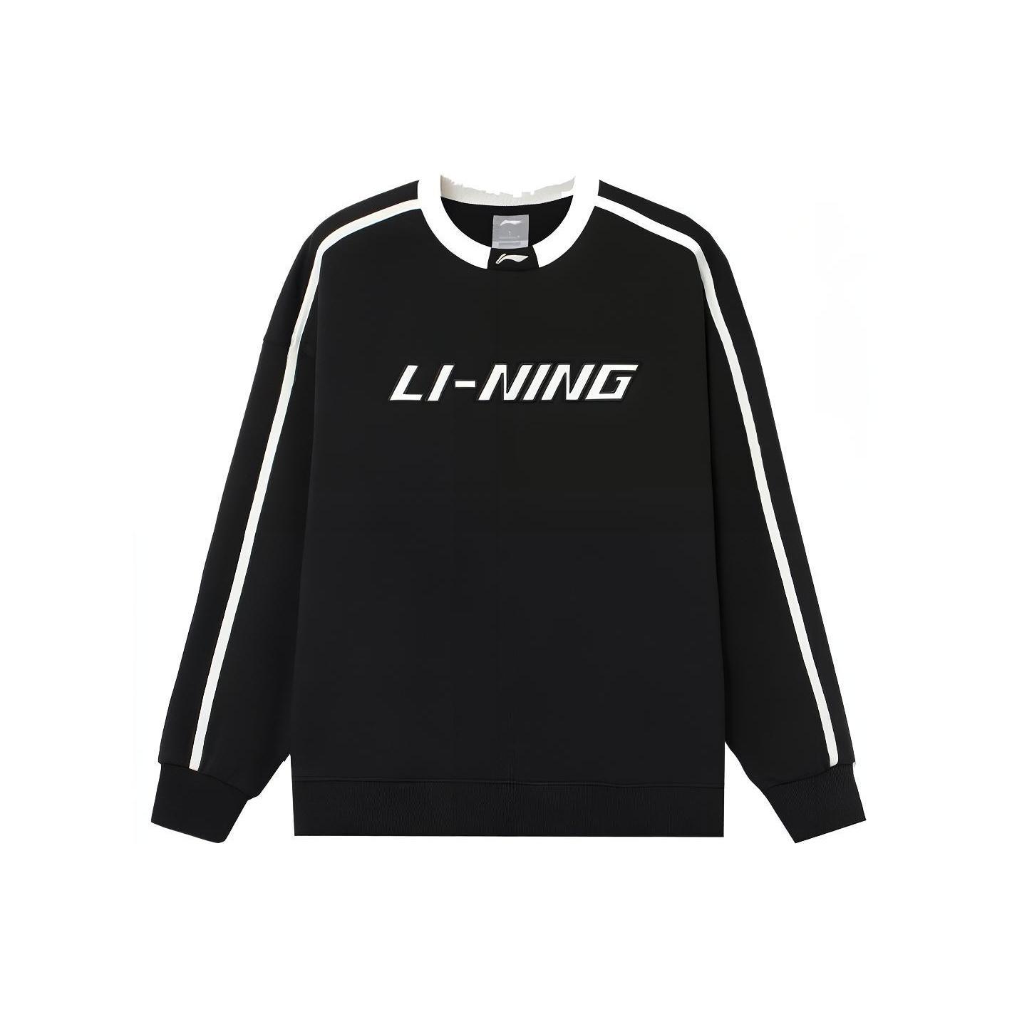 Li Ning Sports Life Collection Sweatshirt Winter Unisex Black AWDTC49-2 XXL