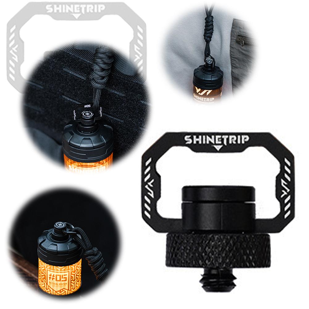 Lightweight Light Holder 1/4 Thread Hanging Light Hook with Lanyard Portable Light Hanger Multifunctional Fishing Tools