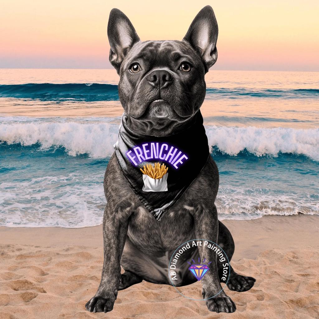 Cute French Bulldog Animal Diamond Painting Kit 5D DIY Dog Diamond Embroidery Cross Embroidery Handmade Art Gift Home Decoration