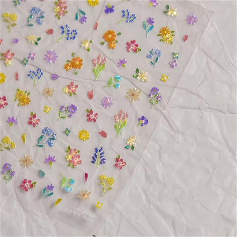 1PCS French Jelly Nail Stickers Dreamy Bubble Meteor Butterfly Star Moon Self Adhesive Stickers For Nail DIY Nail Art Decoration