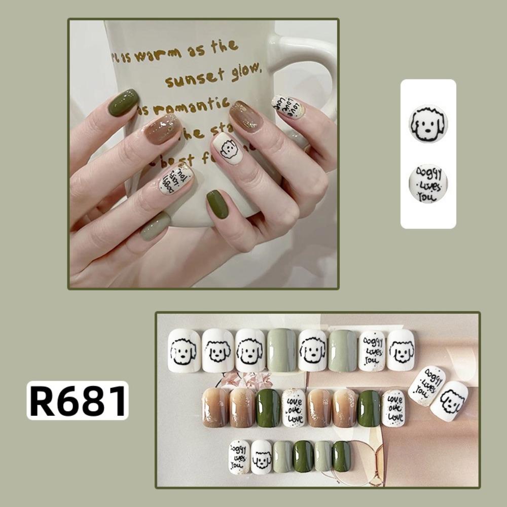 Frühling und Sommer Wind Tragen Nagel Reiner Wunsch Nagelpflaster Aufhellend Abnehmbares Nagelstück Langes und kurzes Nagelstück Fertigprodukt