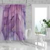 1 Piece of 180x180cm Purple Marble Pattern Digital Printing Shower Curtain Partition Bathroom Waterproof and Mold Resistant