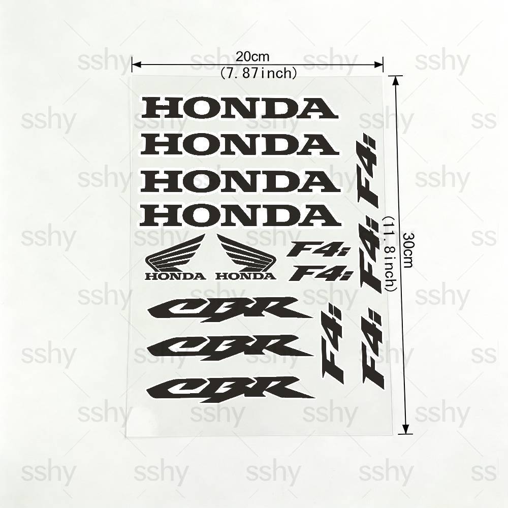For HONDA CBR F4i 18 Colors Motorcycle Reflective Stickers Waterproof Decals For Helmet Scooter Fuel Tank Toolbox Racing XL0
