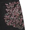 Gotyckie Szorty Jeansowe z Haftem Kwitnącej Wiśni Y2K Męskie Damskie Hip Hop Retro Czarne Luźne Szorty Niskie Spodnie za Kolano