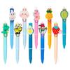 Cute Cartoon 0.38mm Ballpoint Pen with Replaceable Ink for Primary Students