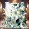 One Comfortable Plant Leaves Theme Pattern Flannel Blanket Soft High-Definition Digital Print Cooling Blanket All-Season Use! Soft Breathable 100% Pol