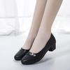 Shoes for Women Beige with Medium Heels Pointed Toe Office Woman Pumps Casual Lastest Popular Elegant Dress Korean Style Y2k