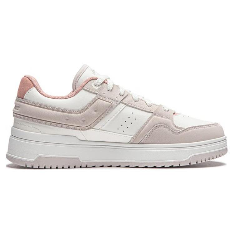 New LiNing Tianji 2.0 Anti-Slip Wear-Resistant Low-Top Skateboard Shoes Women's Pink White AGCU192-3