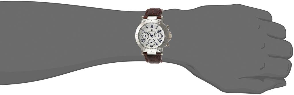 Orologio 10 ATM Resistente all'Acqua Importazione Regolare Marrone [Salvatore Mara] Multi-Calendario SM14118S-SSWH da Uomo