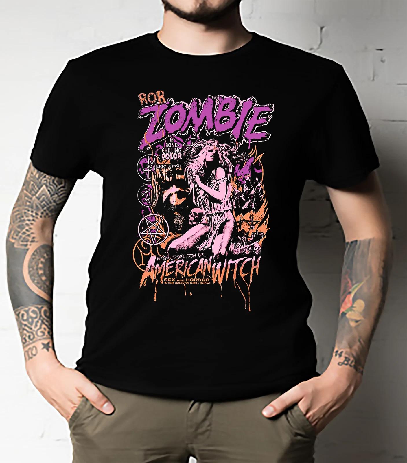 Men s and Women s T-shirts Witch R*b Zombie XL