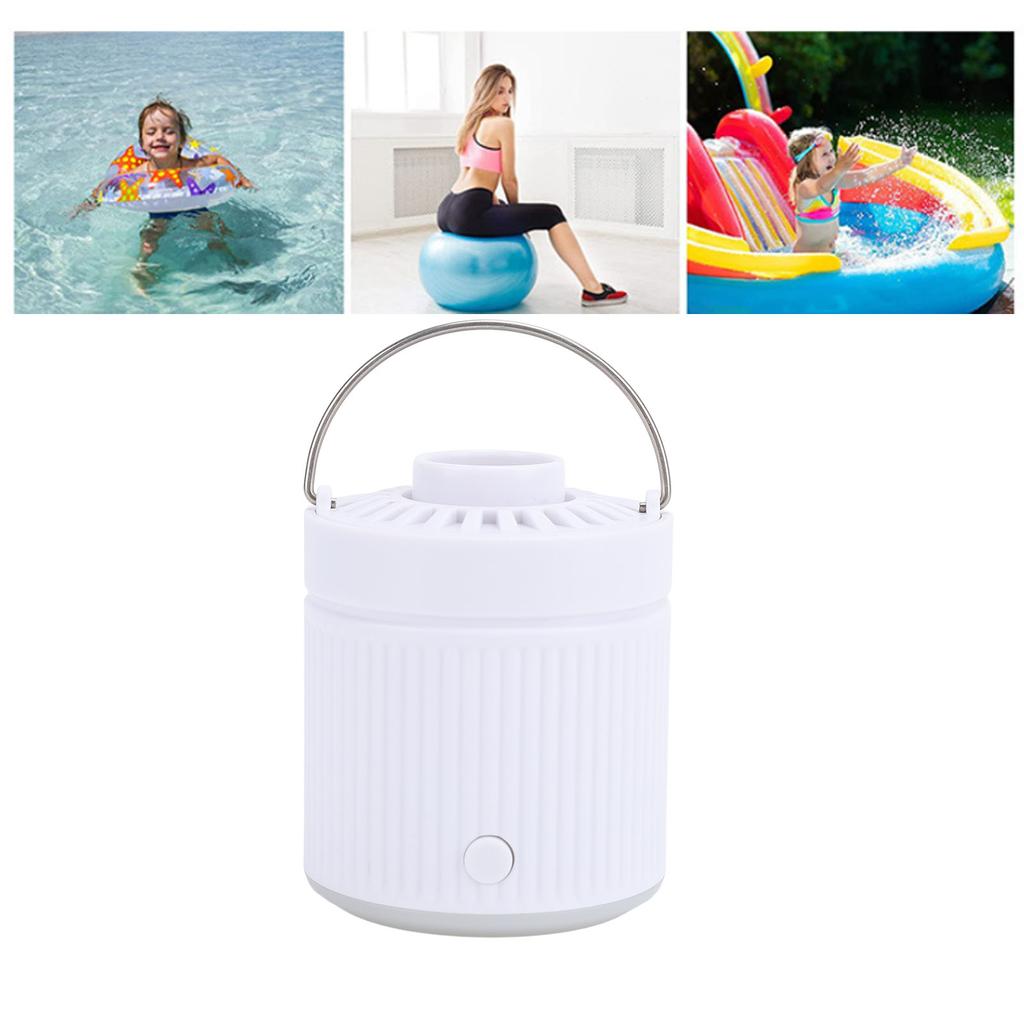 Mini Air Pump for Inflatables Quick Inflate Deflate Portable Mini Air Mattress Pump with LED Light for Pool Toys Sleeping Pads Swimming Rings