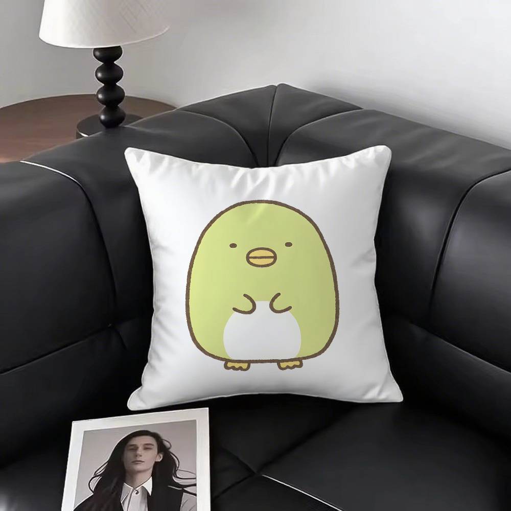1pc Cute Cartoon Sumikko Gurashi Pillow Case Fashion Square Pillowcase Bedroom Sofa Room Ins Decoration Leisure