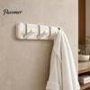 Door Back Storage Hooks Over The Hanger Hooks, Foldable No Drilling Adhesive Coat Rack, Dorm Room Space Saving Organizer, for Coats Bags Towels