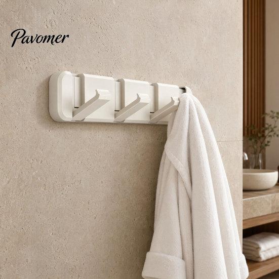 Door Back Storage Hooks Over The Hanger Hooks, Foldable No Drilling Adhesive Coat Rack, Dorm Room Space Saving Organizer, for Coats Bags Towels