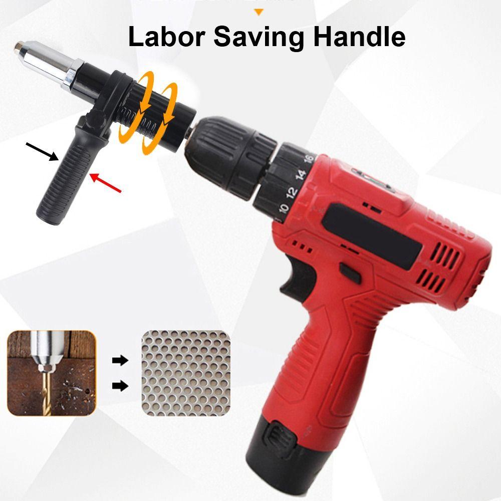 1Set Riveter Insert Riveting Drill Joint Adapter Cordless with Nuts Electric Rivet Torch Nut Torch Machine Accessory