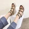 Open Toe High Heel Sandal for Women Muffins shoe Suit Female Beige Clogs Wedge Summer Shoes Peep High-heeled Flat Black