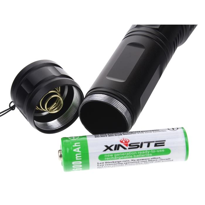 Tactical Flashlight Led Rechargeable Zoom Usb C Survival Gift 1000Lm