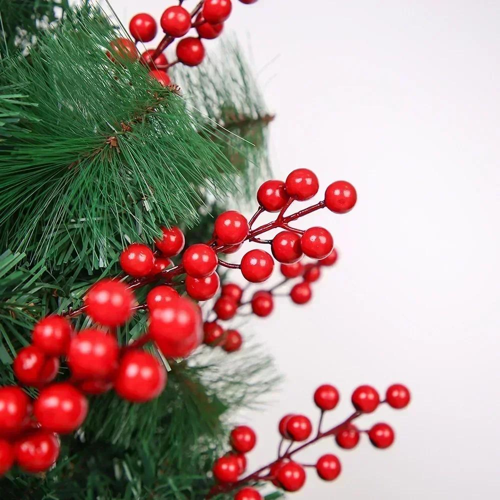 Christmas Simulation Berry Berries Branches Artificial Flower Fruit Cherry Plants Pendant Home Xmas Party Decoration DIY Gift