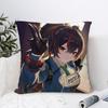 Zhu Yuan Zenless Zone Zero Pillow Case Sofa Decorative Home Double-Sided Print Plush Square Throw Pillow Covers Cushion Decor